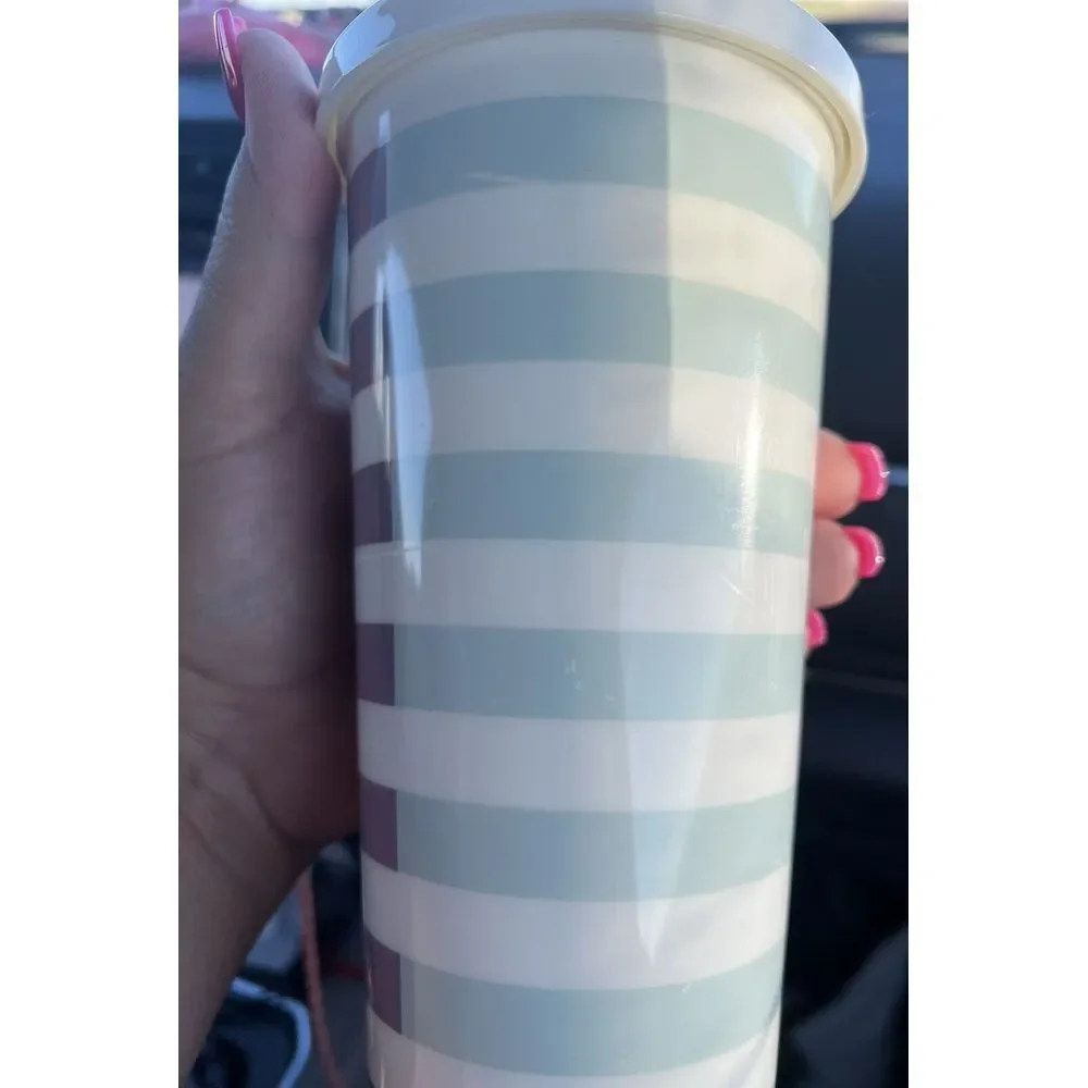 Kate Spade 20oz‎ Tumbler Purple Gray No Straw
